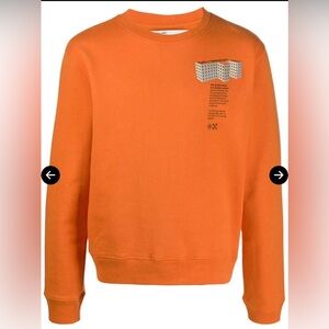 Off-White Orange Crewneck Sweater